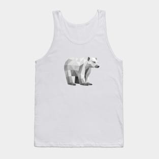 Geometric Grey Polar Bear Tank Top